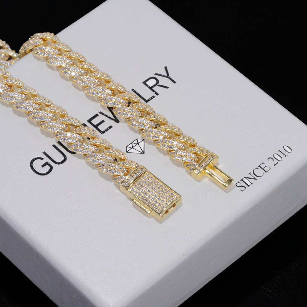 Cuban Link Chain (10mm) in White Gold (Reward) - The GUU Shop