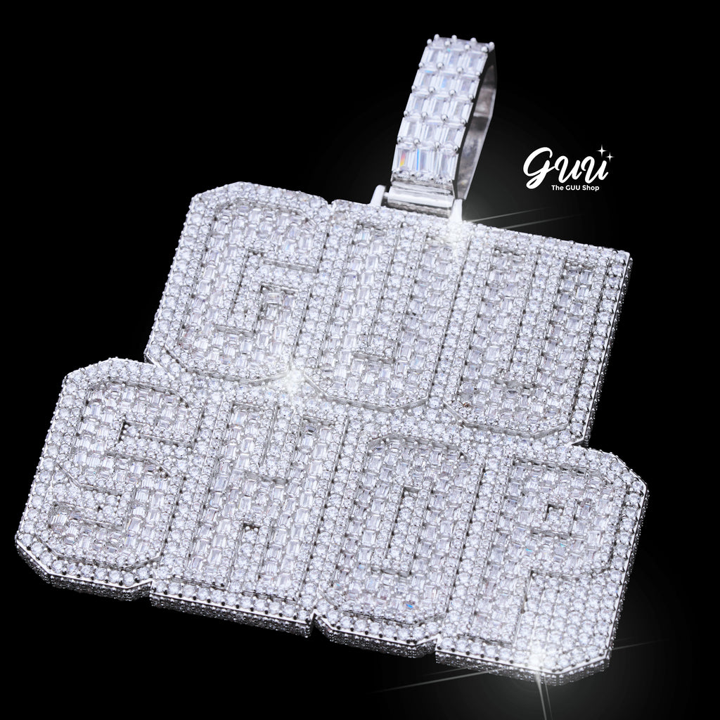 Custom Letters Baguette Two Layer Necklace