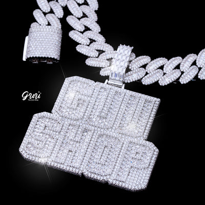 Custom Letters Baguette Two Layer Necklace