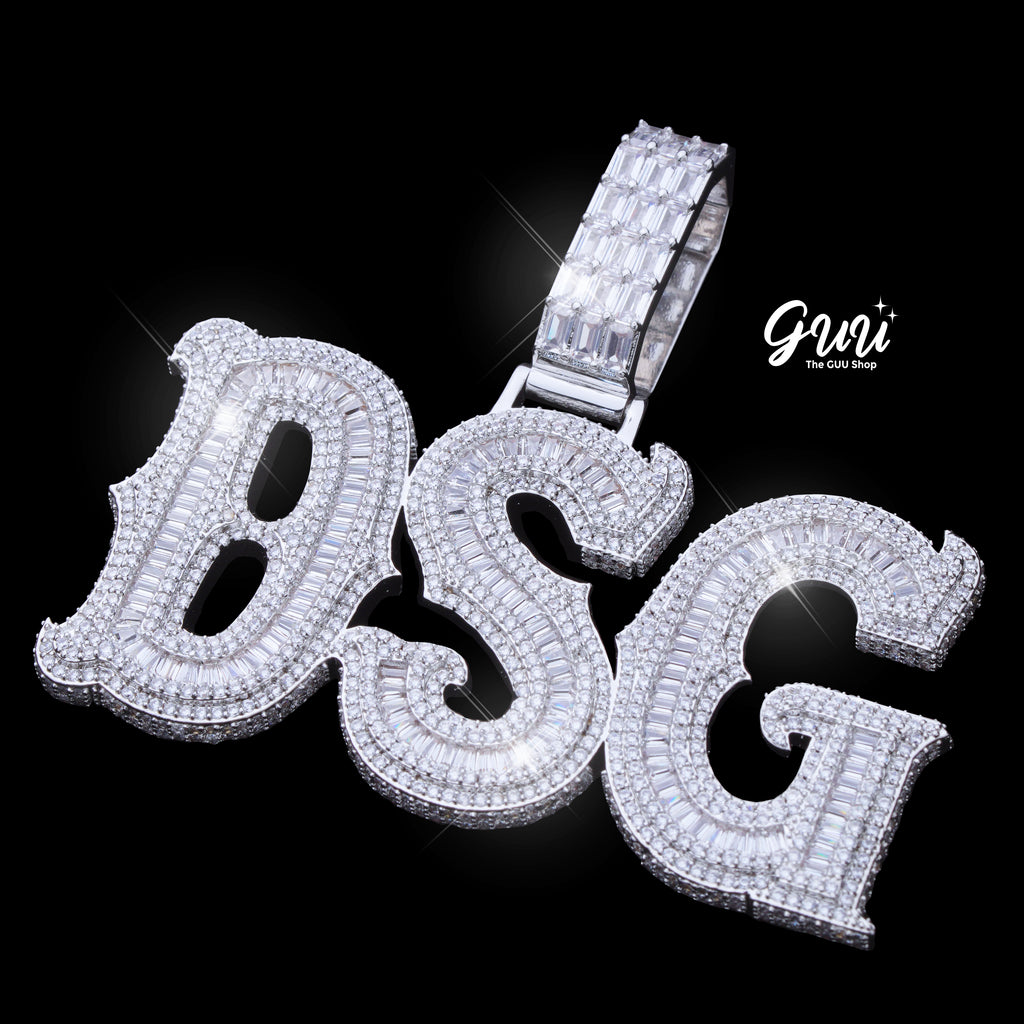 Custom Letters Freibeuter Font Necklace