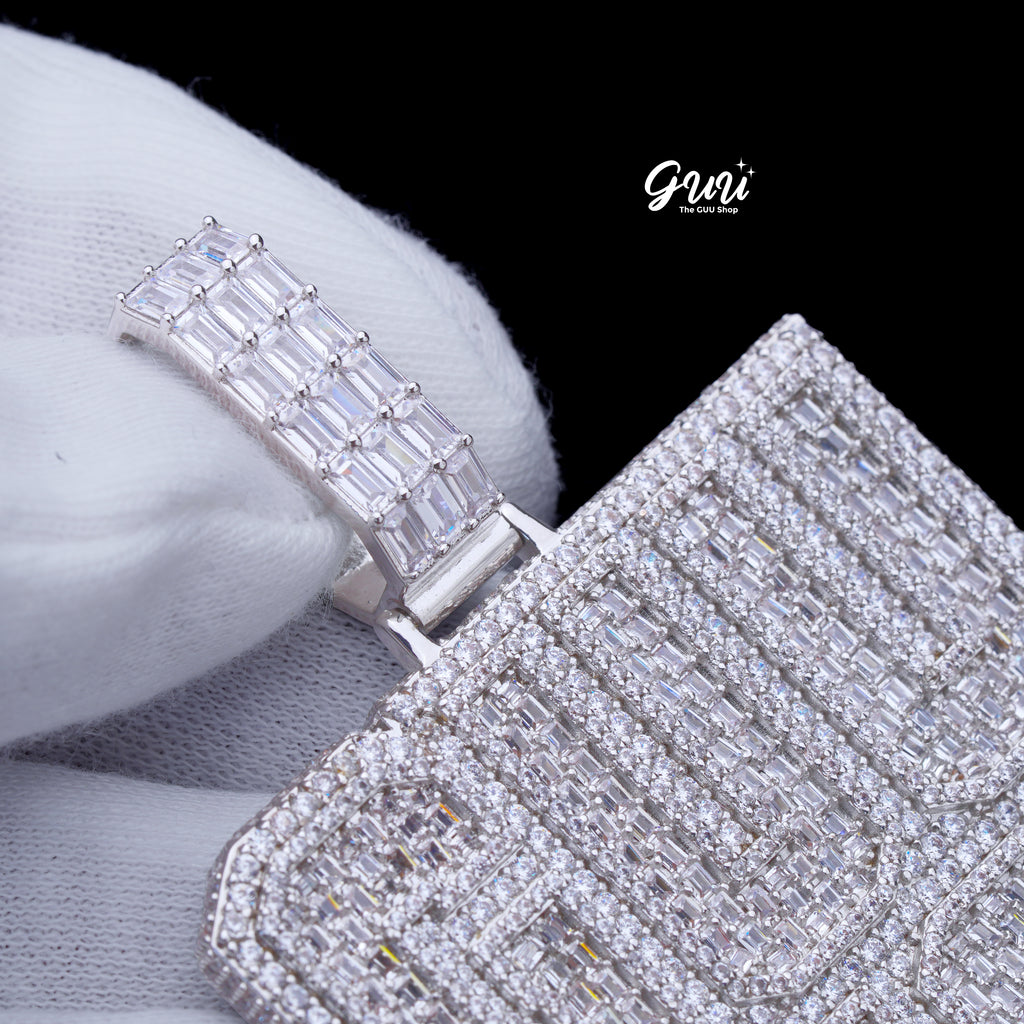 Custom Letters Baguette Two Layer Necklace