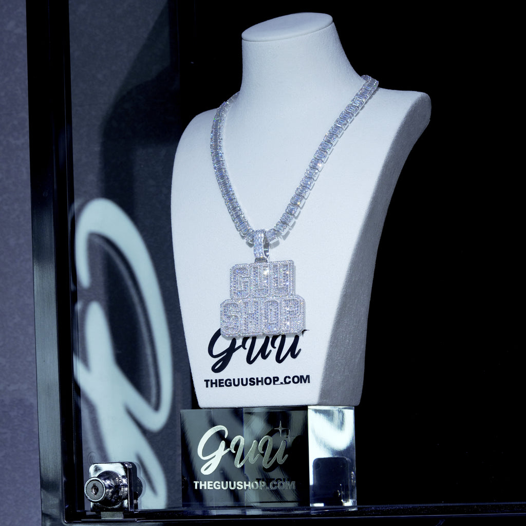 Custom Letters Baguette Two Layer Necklace