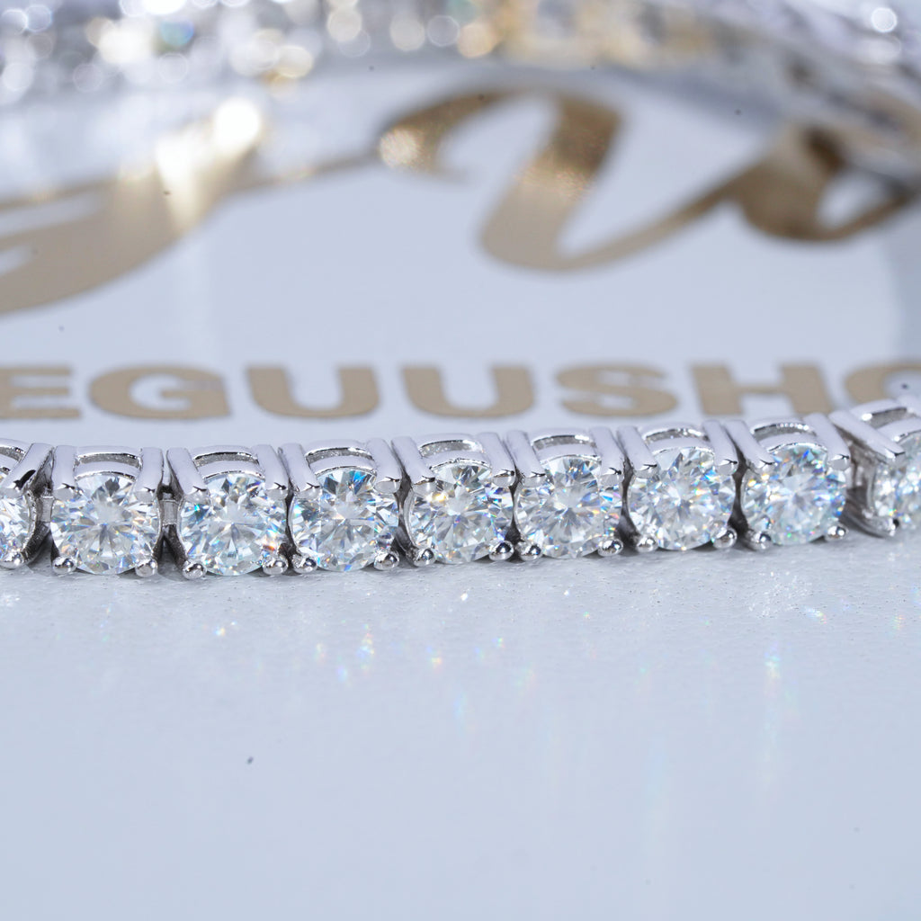 5MM 925S & VVS Moissanite Tennis Bracelet White Gold