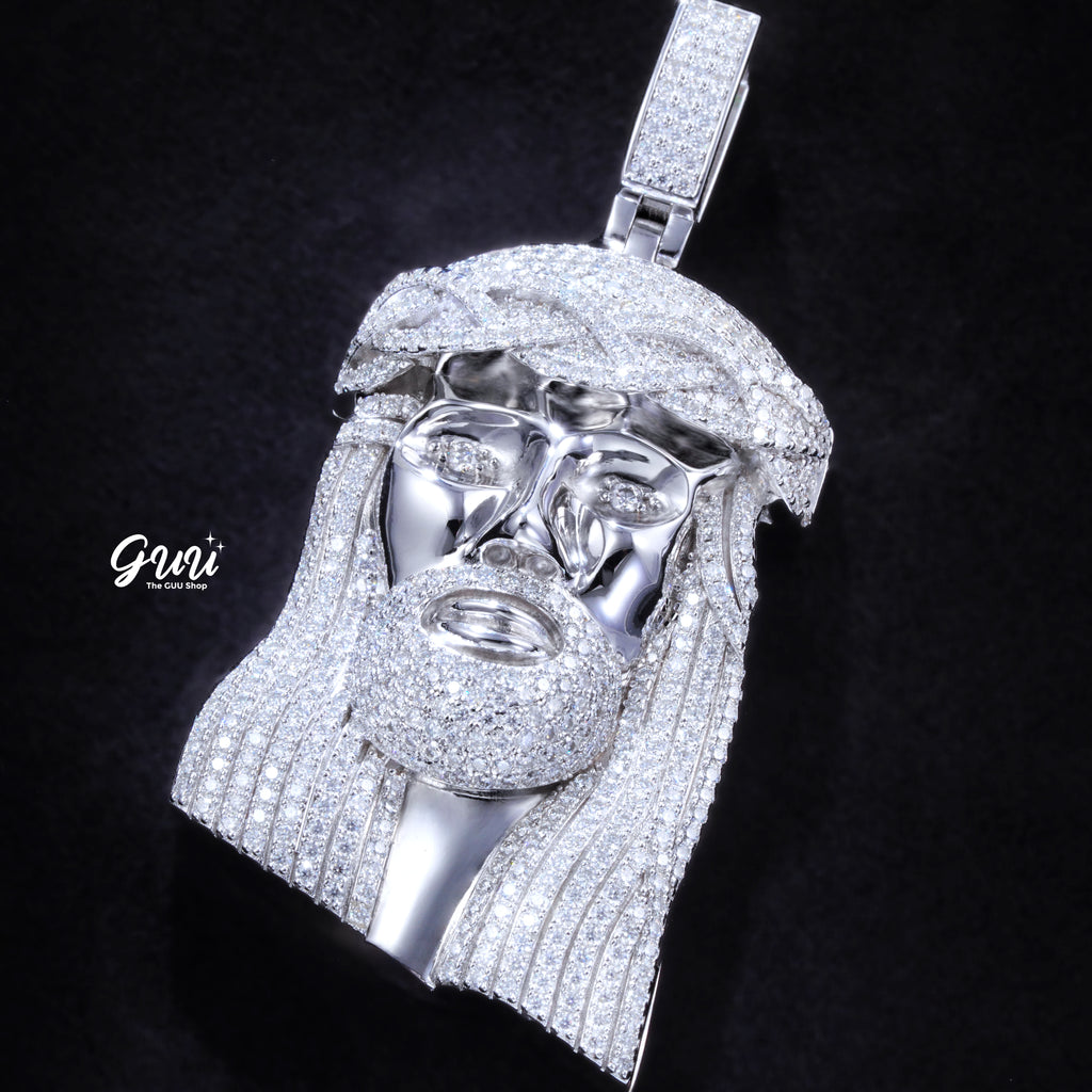 925S & VVS Moissanite Jesus In White Gold