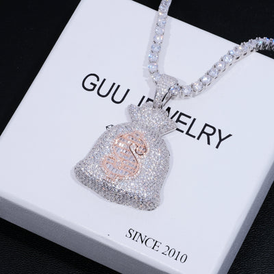 Iced Money Bag Necklace - The GUU Shop