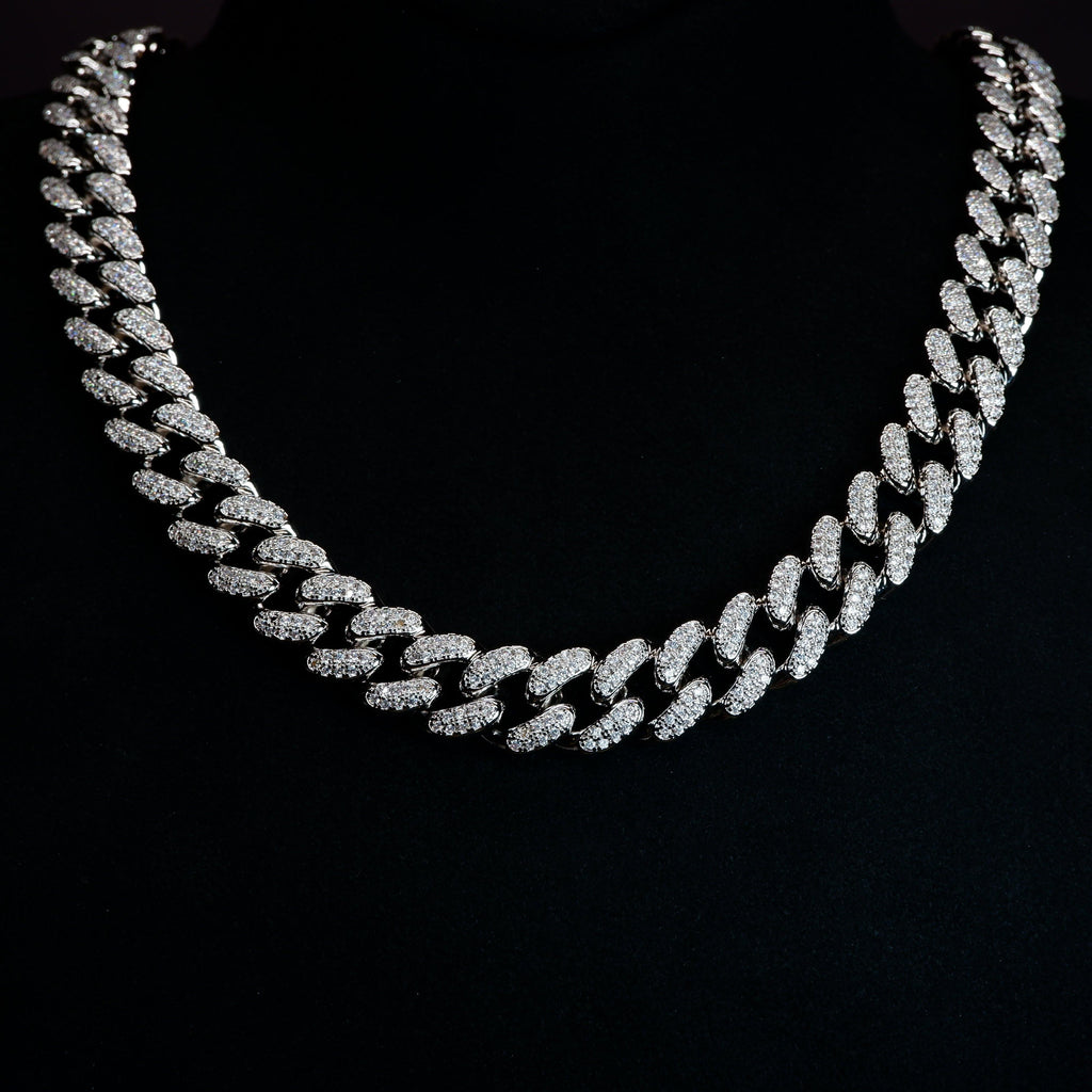 🔥New Flip buckle Iced Cuban Link Chain Silver - The GUU Shop
