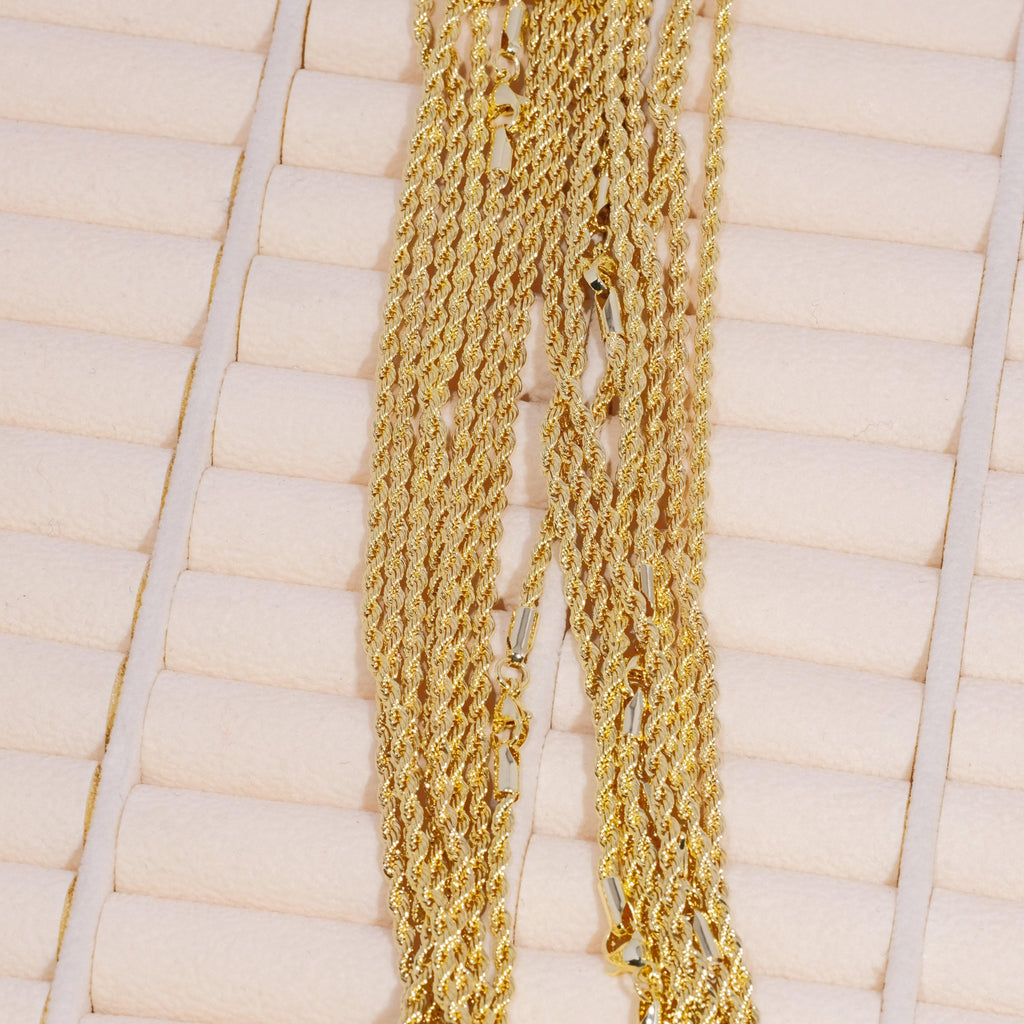 2mm Rope Chain Stack 2mm Rope Chain – The GUU Shop