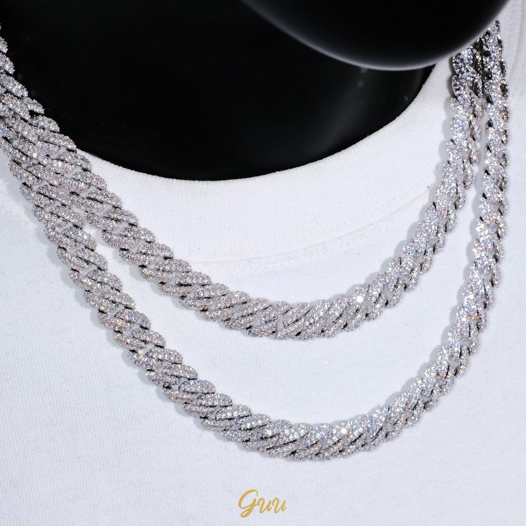 Cuban Link Chain (10mm) in White Gold (Reward) - The GUU Shop