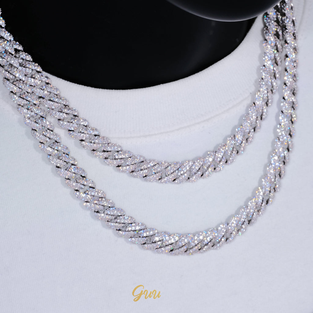 Cuban Link Chain (10mm) in White Gold (Reward) - The GUU Shop