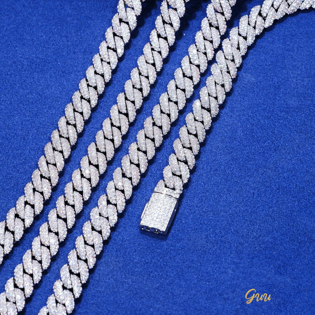 Cuban Link Chain (10mm) in White Gold (Reward) - The GUU Shop