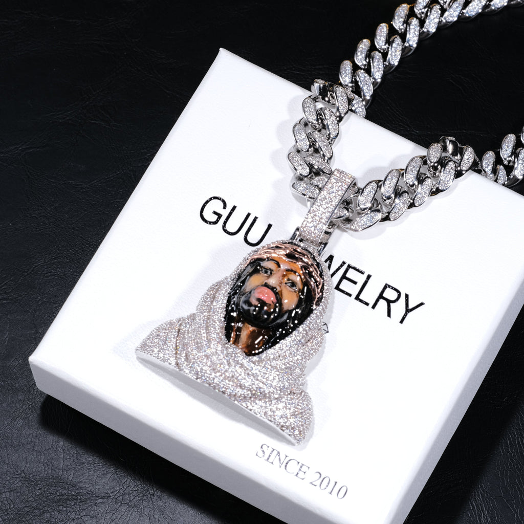 3D Enamel painting Iced Jesus Pendant - The GUU Shop
