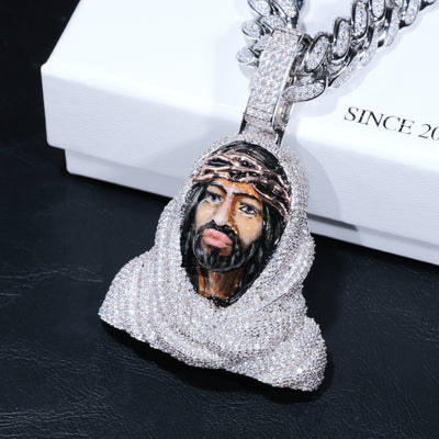 3D Enamel painting Iced Jesus Pendant - The GUU Shop