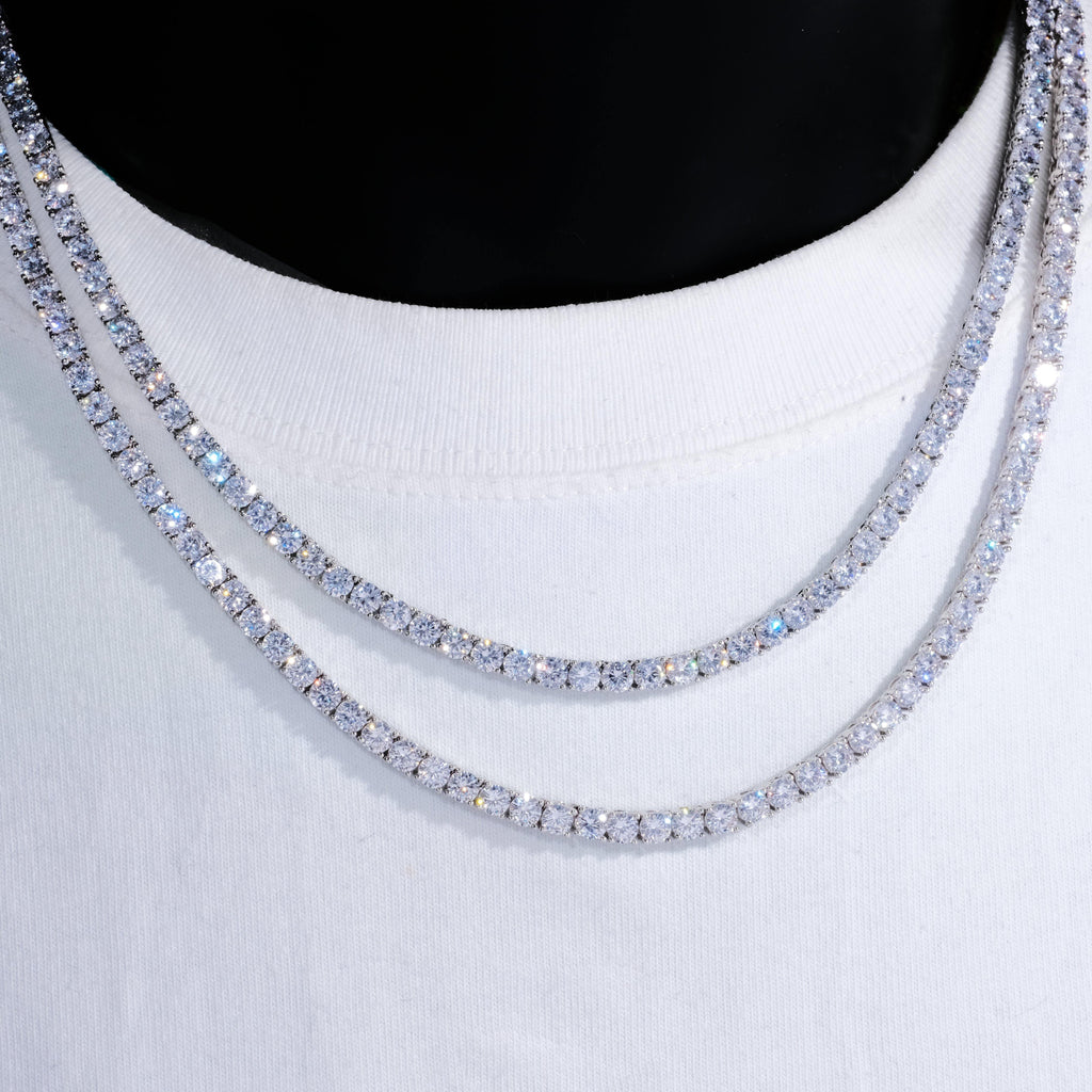 4mm 18K Gold-Plated Iced BlingBling Tennis Chain - The GUU Shop