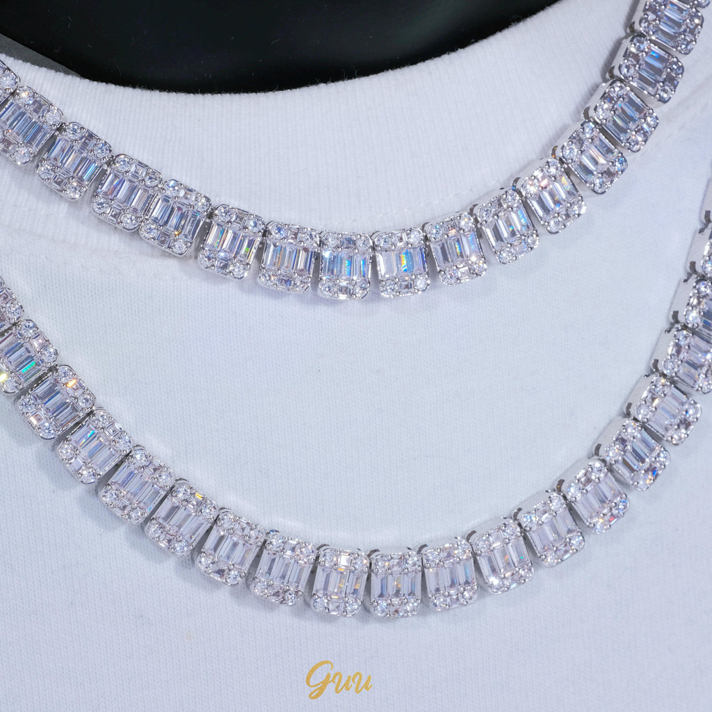 8mm Iced Square Baguette Tennis Chain (Reward) - The GUU Shop