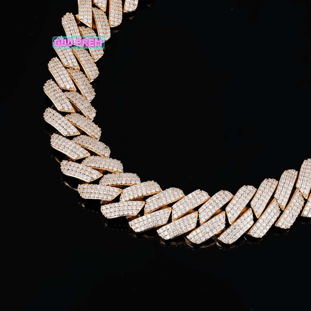 19mm Iced Prong Cuban Chain - The GUU Shop
