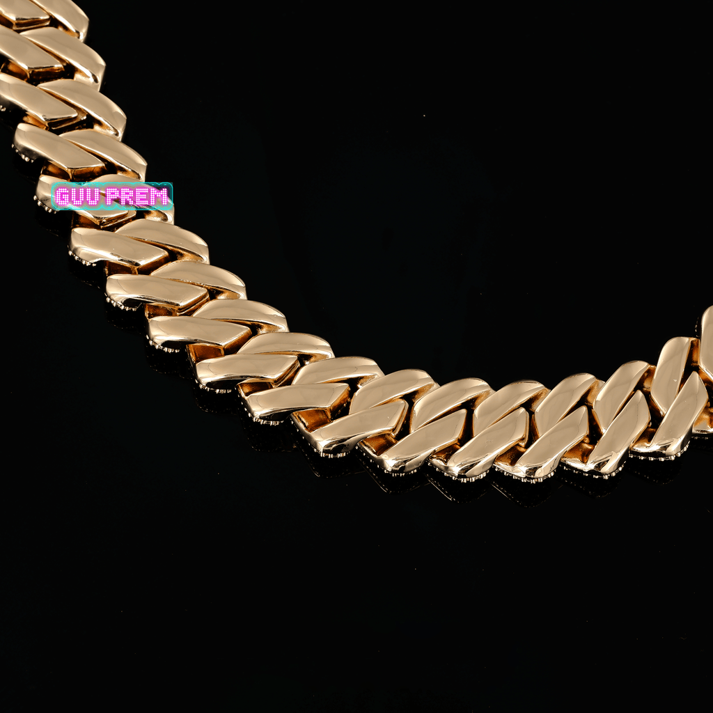 19mm Iced Prong Cuban Chain - The GUU Shop