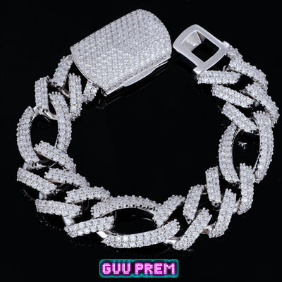 19mm Iced Figaro Bracelet - The GUU Shop