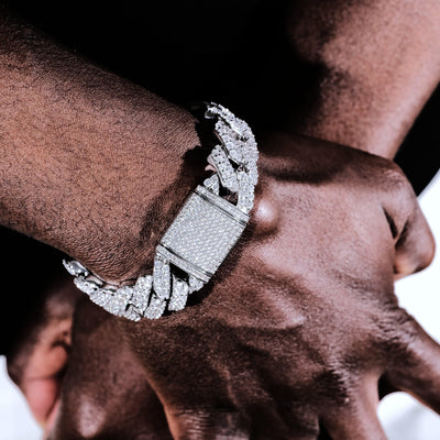 19MM 2-Row Iced Prong Cuban Bracelet - The GUU Shop