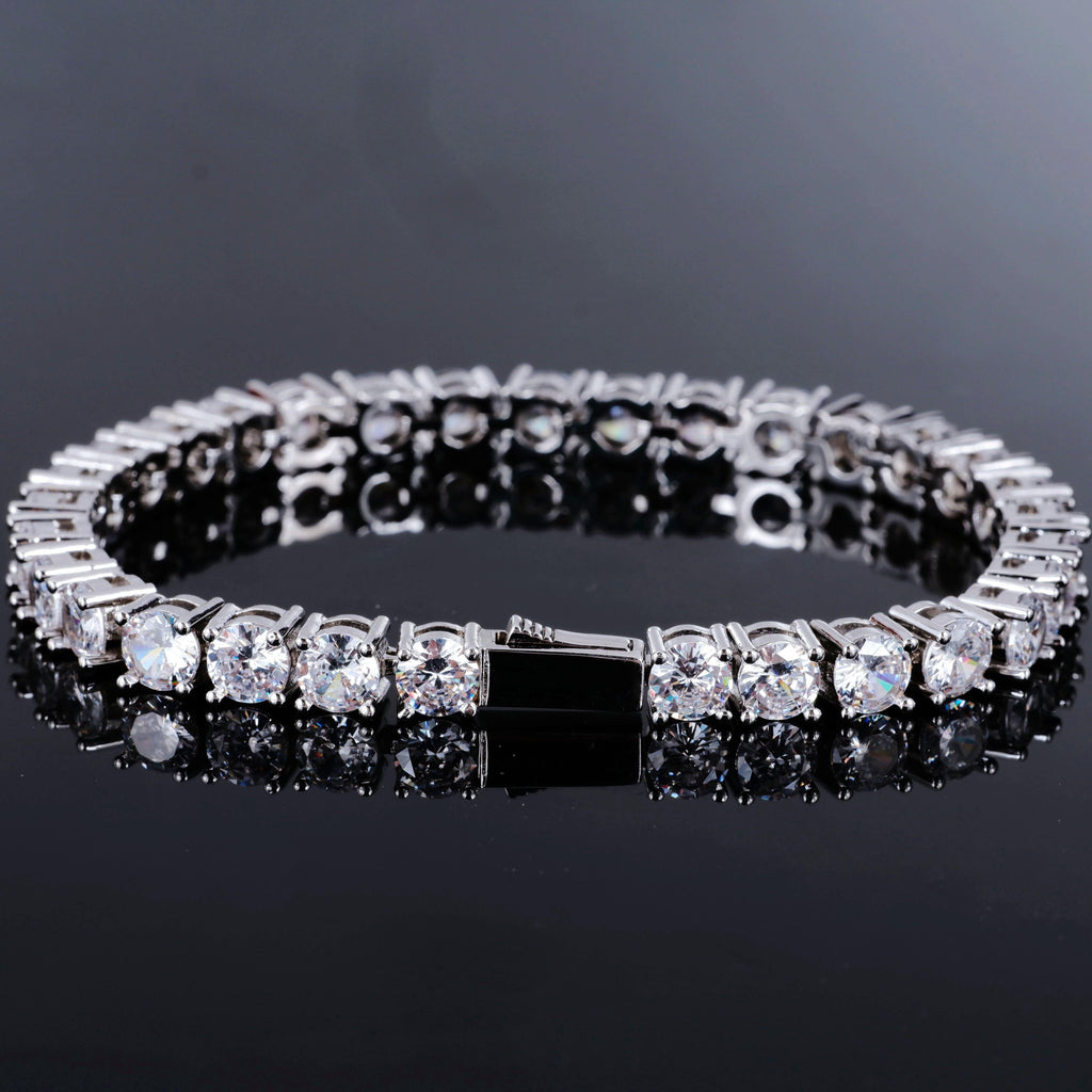 18k Gold-Plated  5mm AAA CZ Hip Hop Tennis Chain # Tennis Bracelet - The GUU Shop