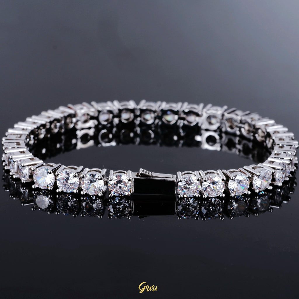18k Gold-Plated  5mm AAA CZ Hip Hop Tennis Chain # Tennis Bracelet (Reward) - The GUU Shop