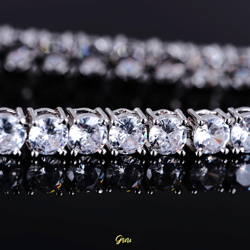 18k Gold-Plated  5mm AAA CZ Hip Hop Tennis Chain # Tennis Bracelet (Reward) - The GUU Shop