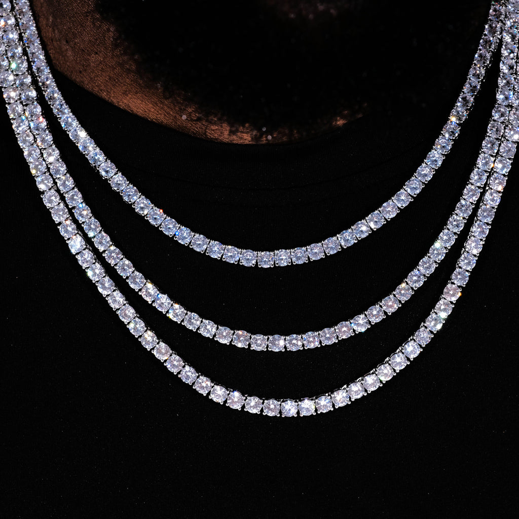 5mm 18K Gold-Plated Iced BlingBling Tennis Chain - The GUU Shop