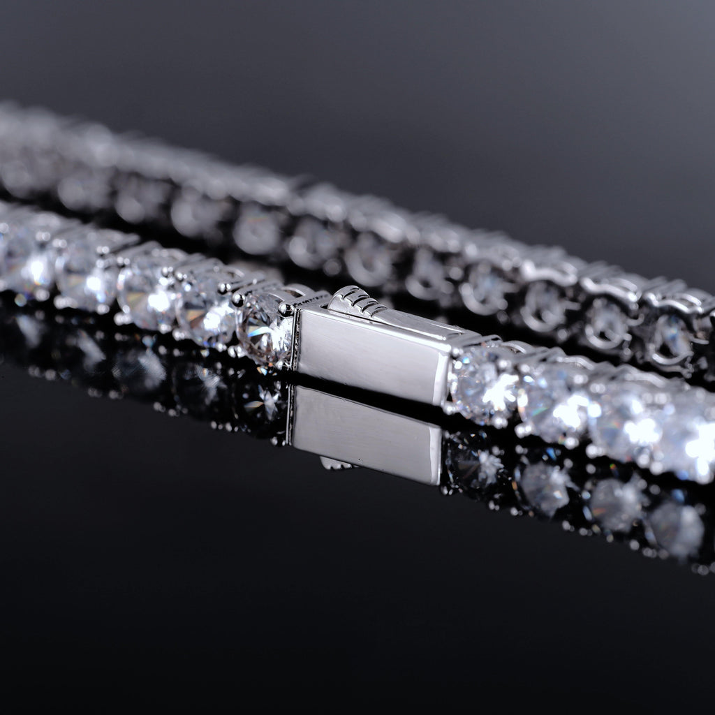 18k Gold-Plated  5mm AAA CZ Hip Hop Tennis Chain # Tennis Bracelet - The GUU Shop