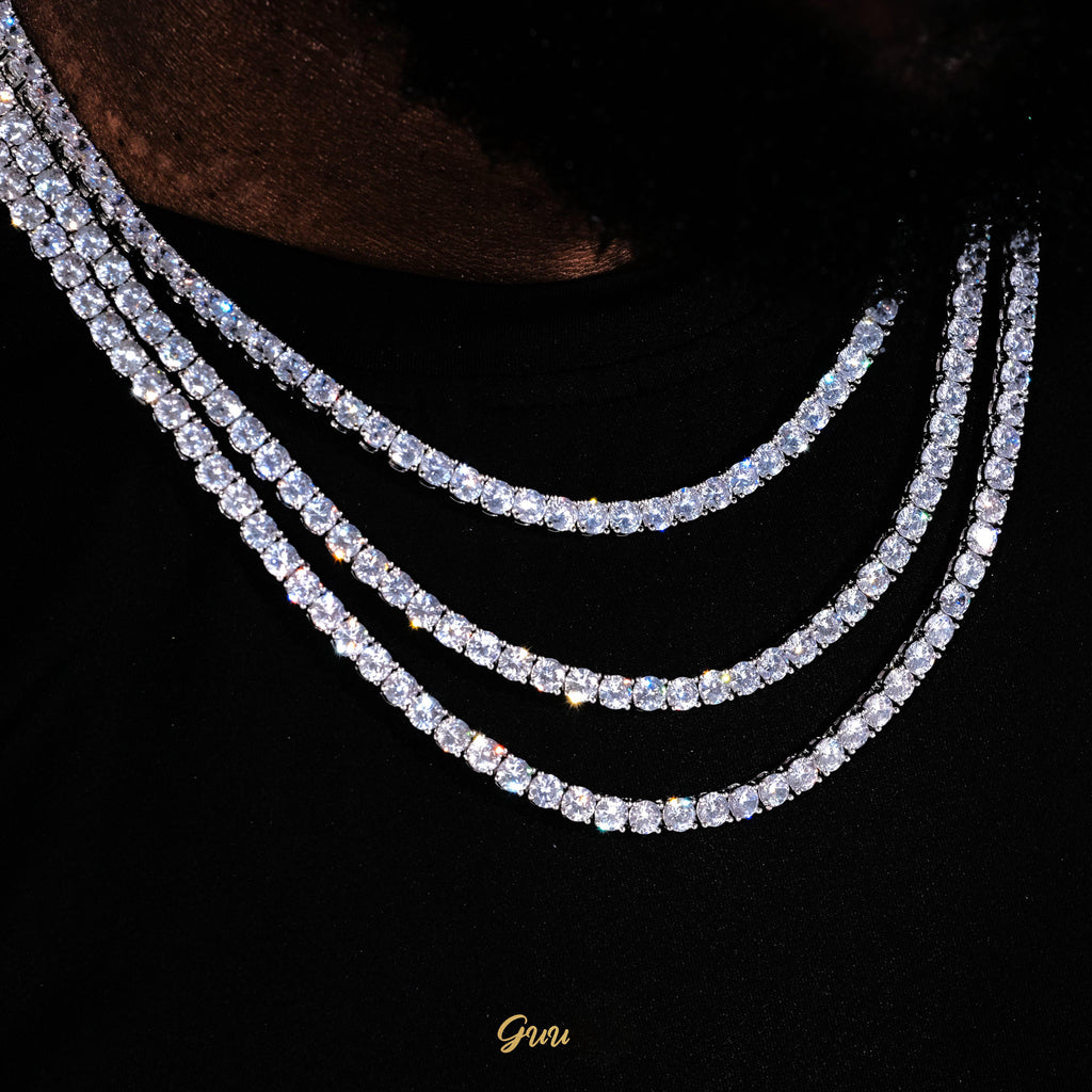 5mm 18K Gold-Plated Iced BlingBling Tennis Chain (Reward) - The GUU Shop