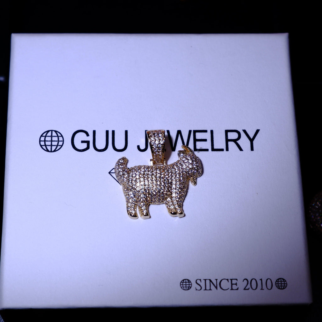 Iced 29mm Goat Iced Necklace - The GUU Shop