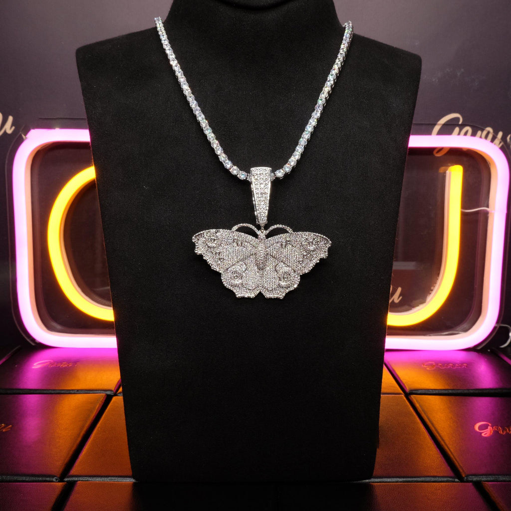 18K Gold-Plated Micro Inlay  AAA CZ Butterfly Pendant - The GUU Shop