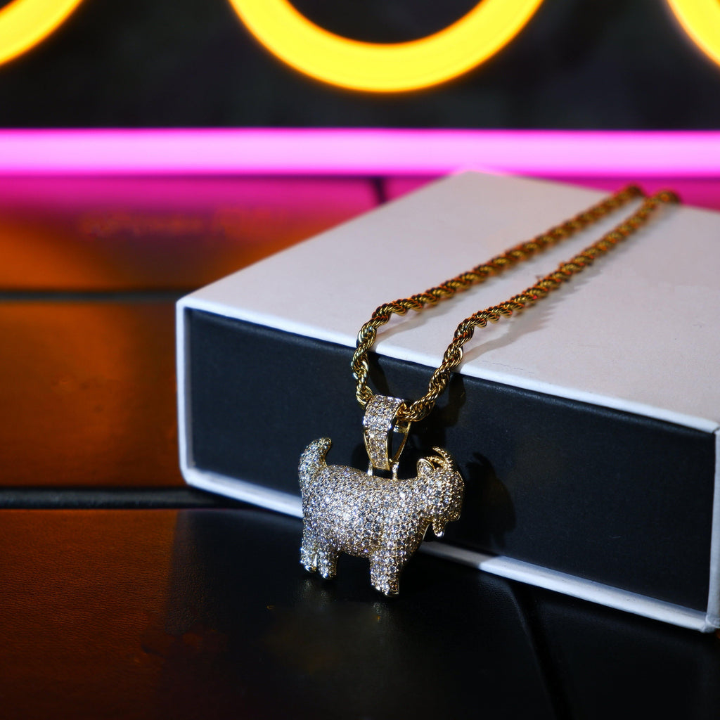 Iced 29mm Goat Iced Necklace
