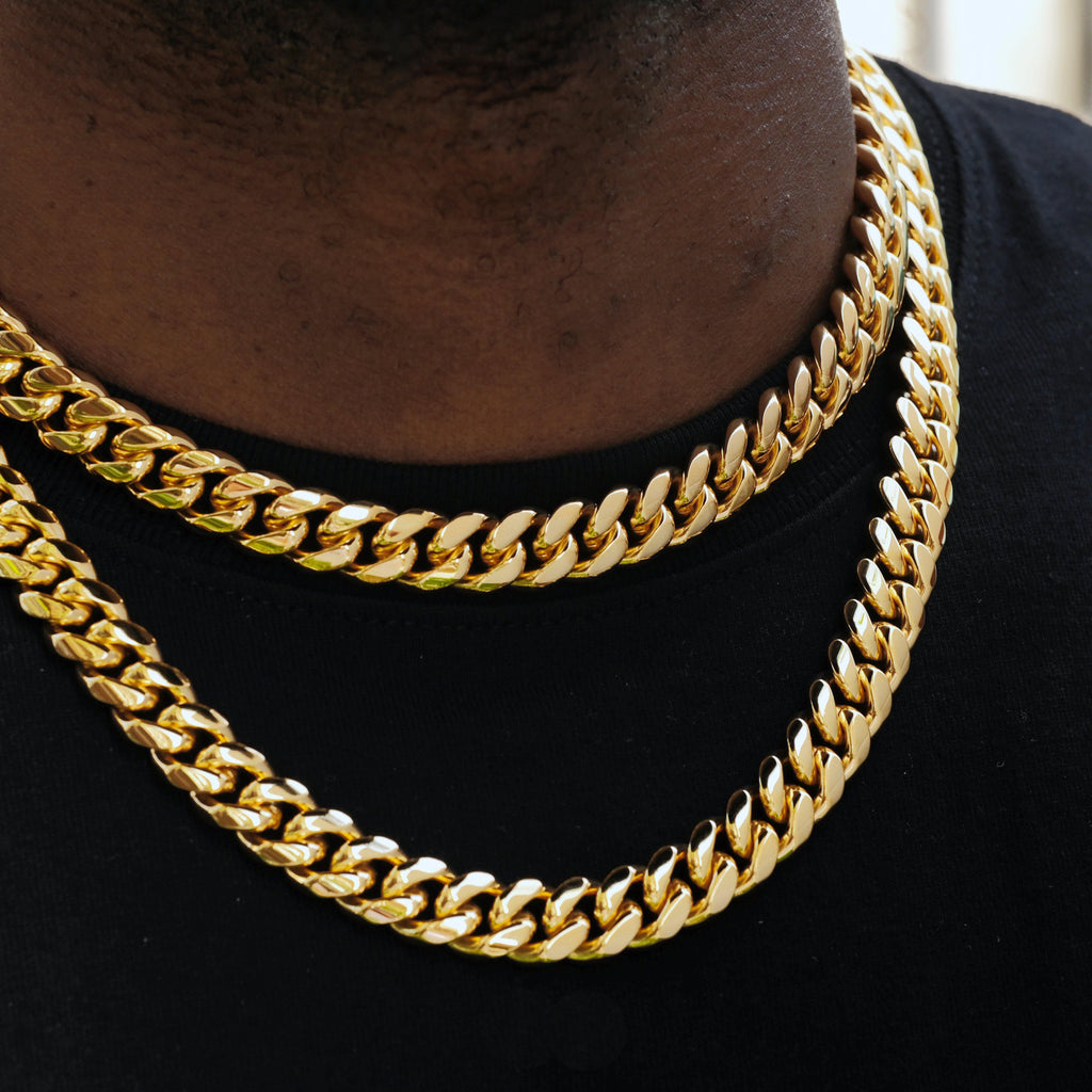 [Box Clasp]12mm Classic Miami Cuban