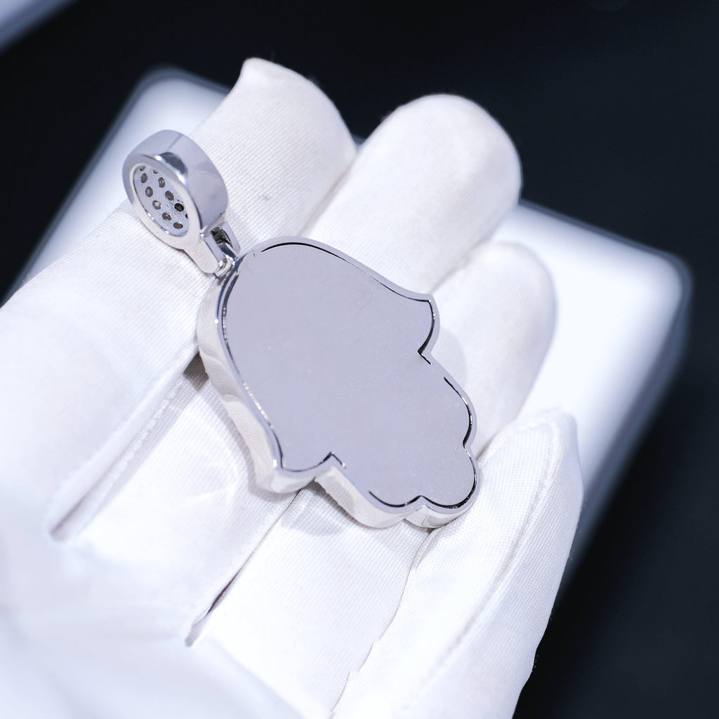 Baguette Hamsa Hand Pendant - The GUU Shop
