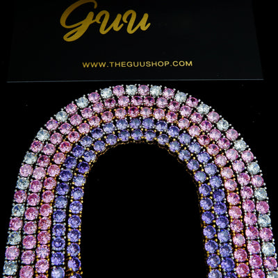 2020 New 4mm Multicolor Iced Tennis Chain - The GUU Shop