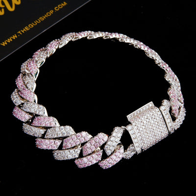 New Seamless Rhombic BlingBling Bracelet in Pink - The GUU Shop