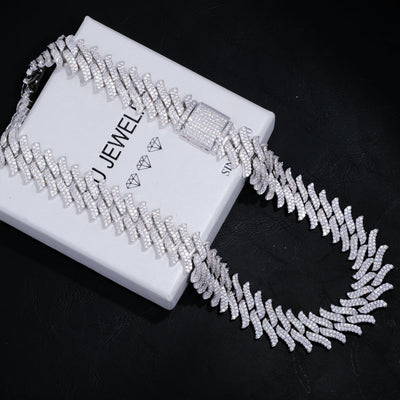 20mm Spiked Iced Cuban Chain - The GUU Shop