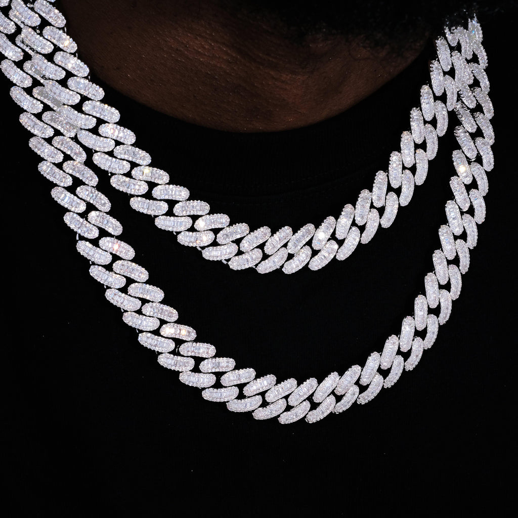 16MM Baguette Cuban Link Chain - The GUU Shop