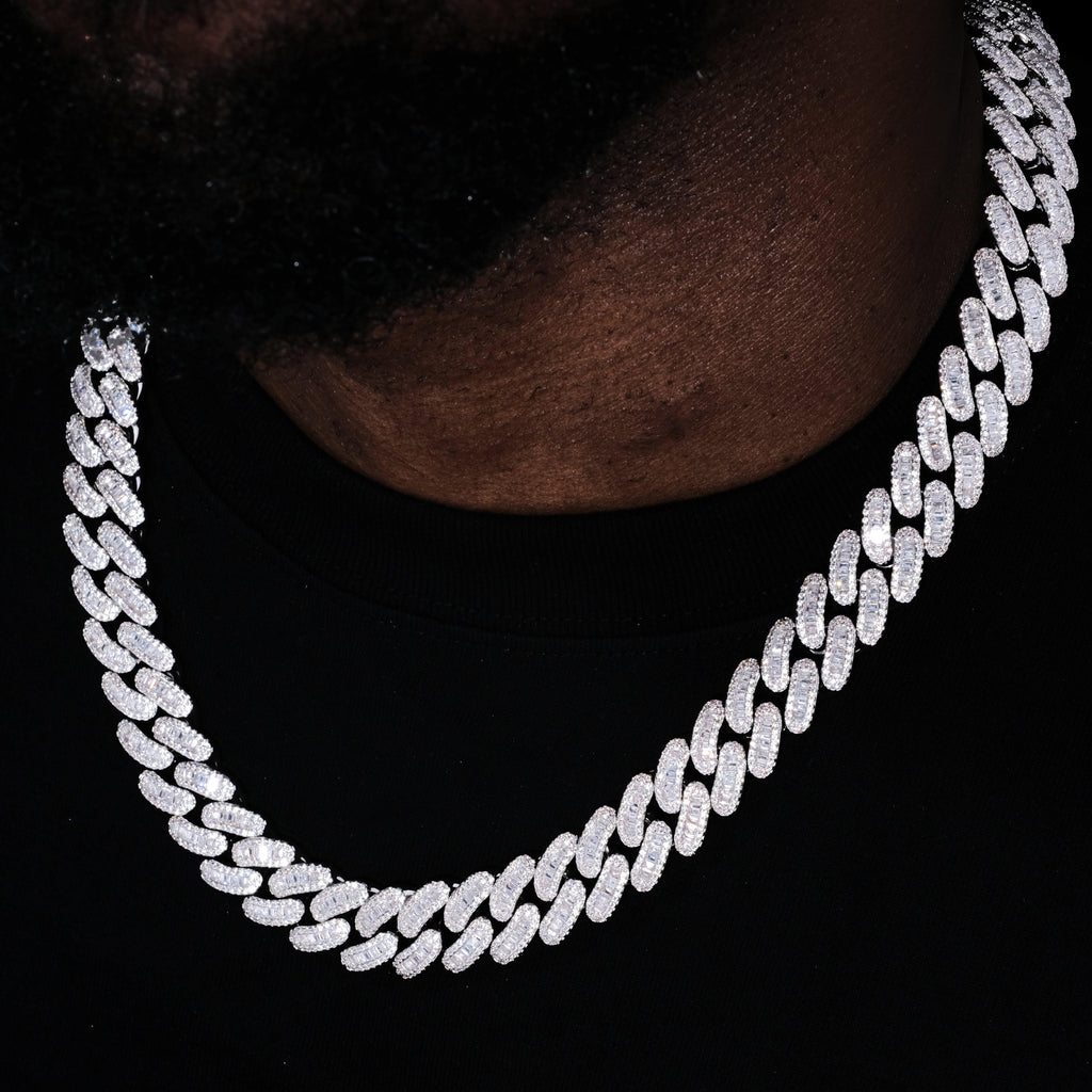 16MM Baguette Cuban Link Chain - The GUU Shop
