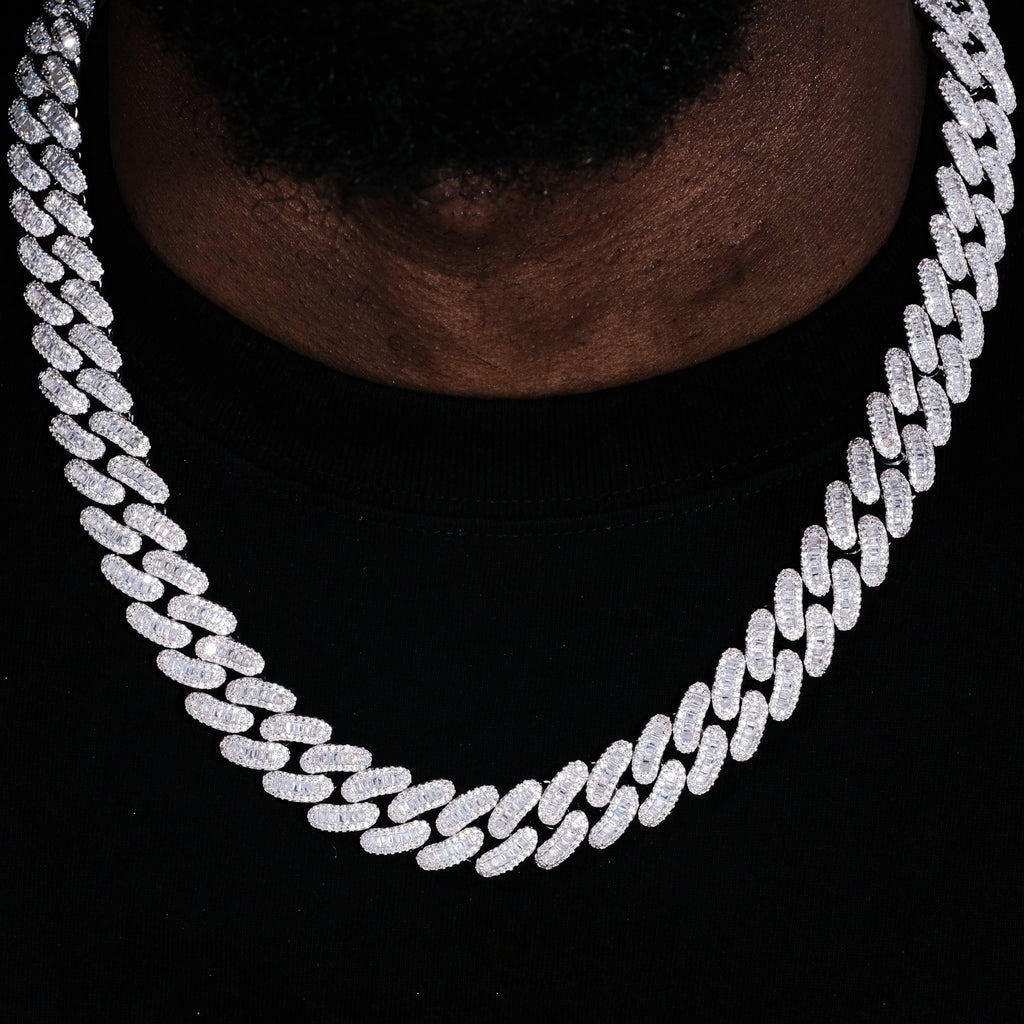 16MM Baguette Cuban Link Chain - The GUU Shop