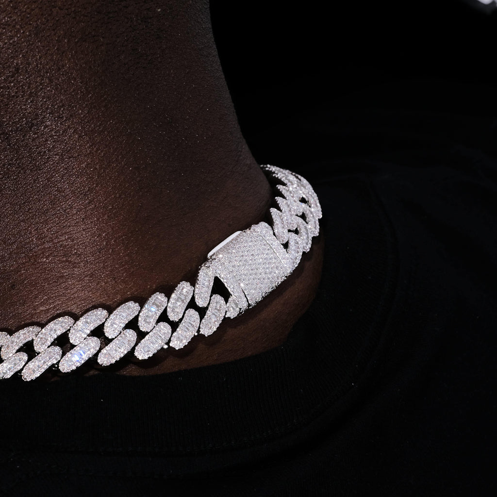 16MM Baguette Cuban Link Chain - The GUU Shop