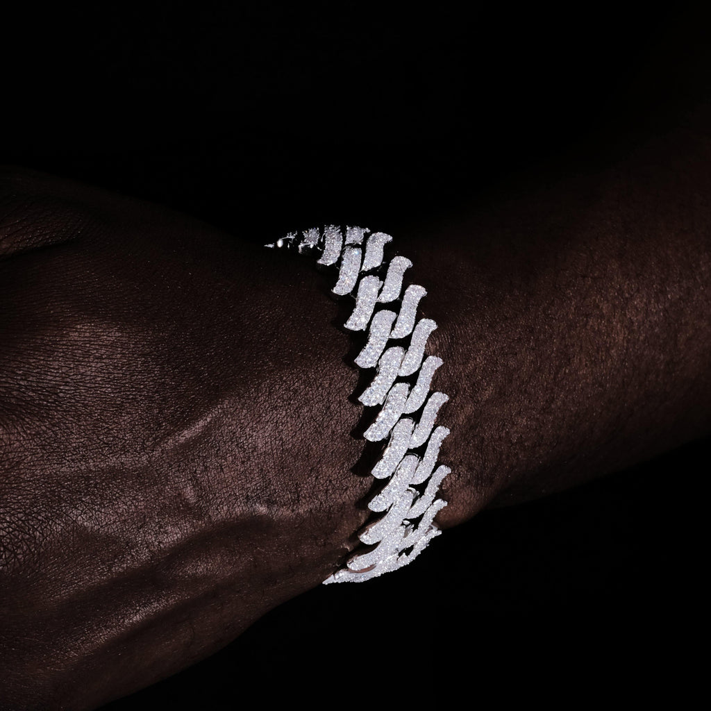 20mm Spiked Iced Cuban Bracelet - The GUU Shop