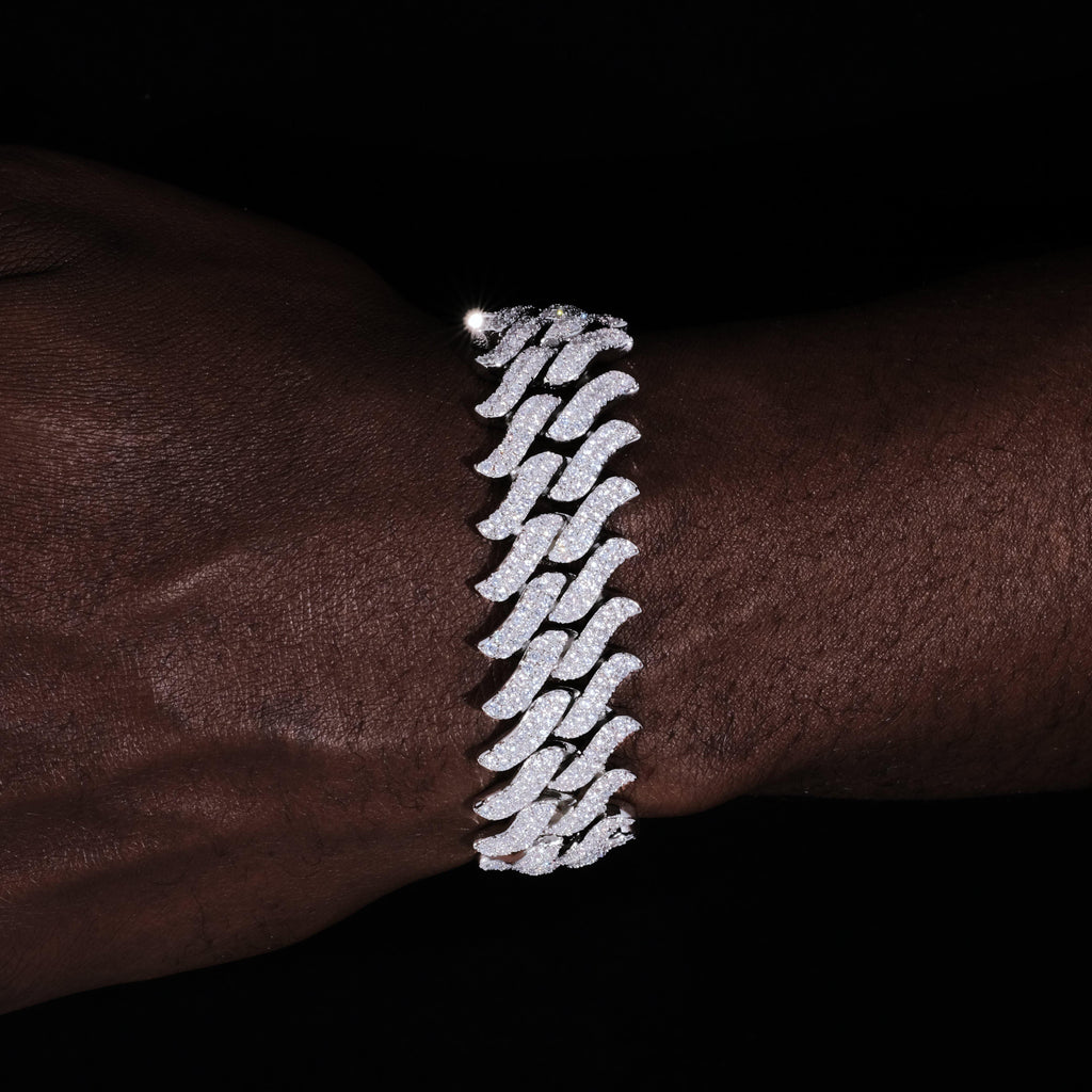 20mm Spiked Iced Cuban Bracelet - The GUU Shop