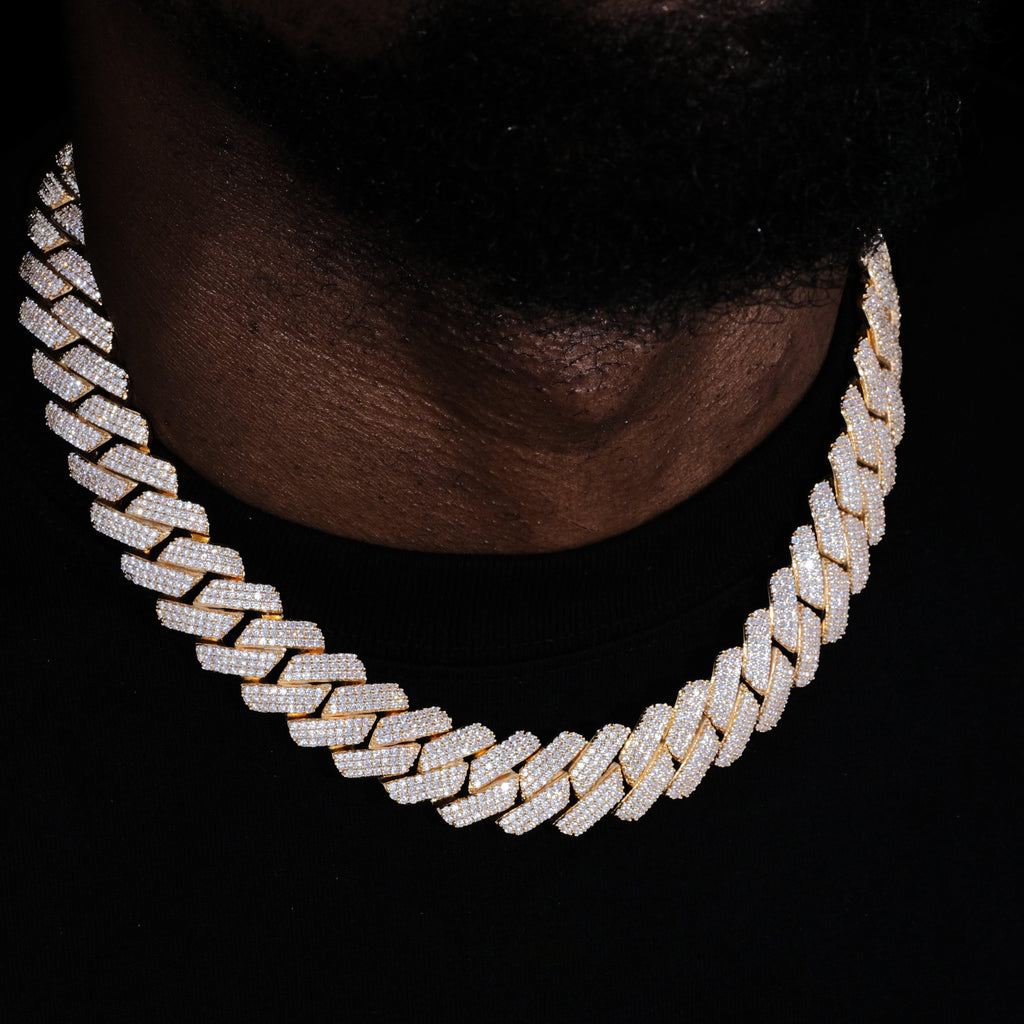 19mm Iced Prong Cuban Chain - The GUU Shop