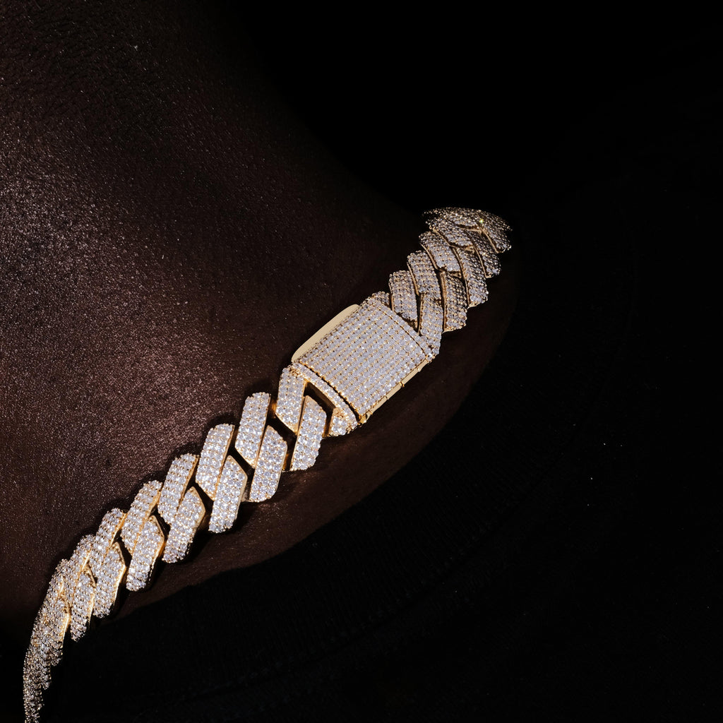 19mm Iced Prong Cuban Chain - The GUU Shop