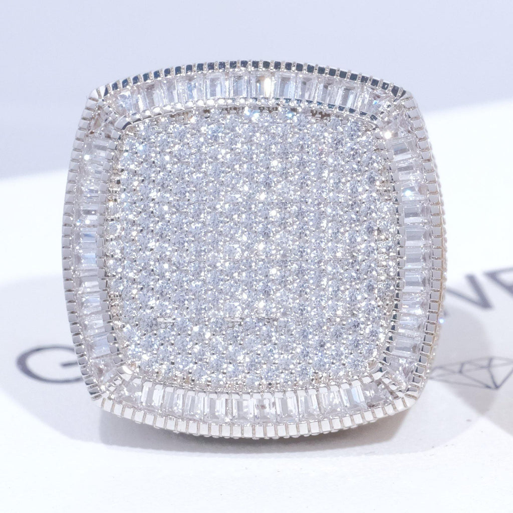 CUSTOM LETTER 3D ICED RING - The GUU Shop