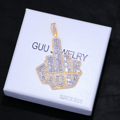 Fxxk You Solid Icy Necklace - The GUU Shop