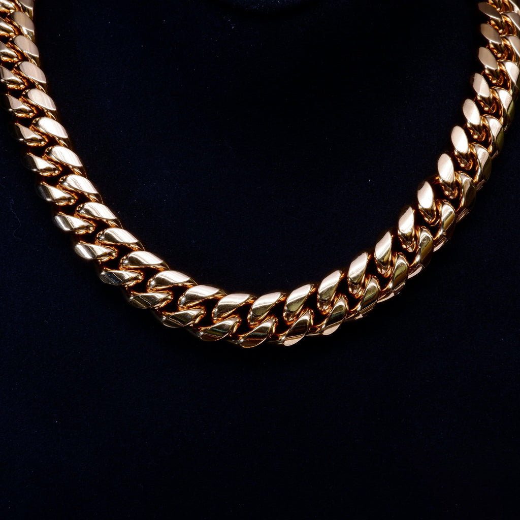 14mm 18K Gold-Plated Classic Miami Cuban Link - The GUU Shop