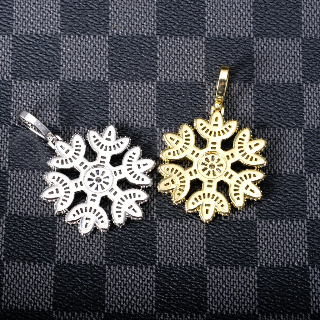 GUU Iced Baguette Snowflake Necklace - The GUU Shop