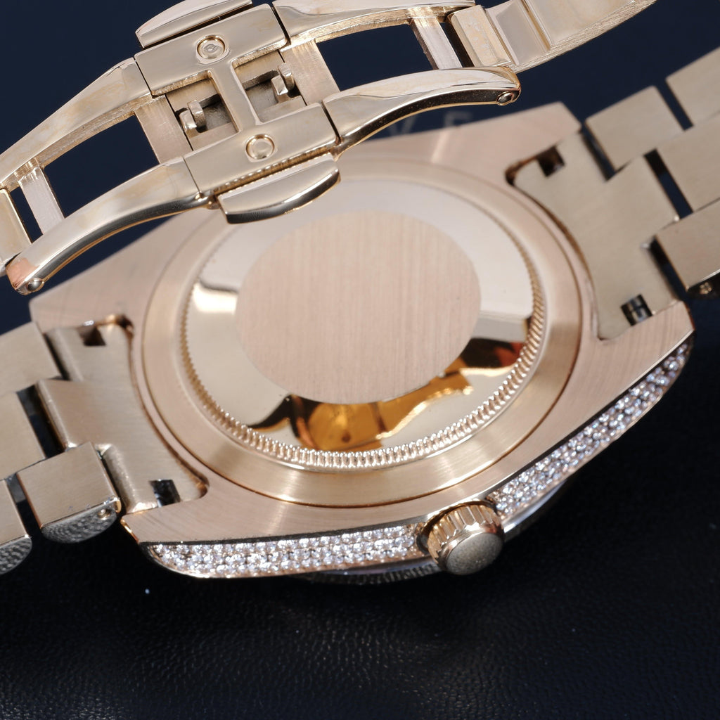 GUU Iced Watch Black Dial in Gold - The GUU Shop