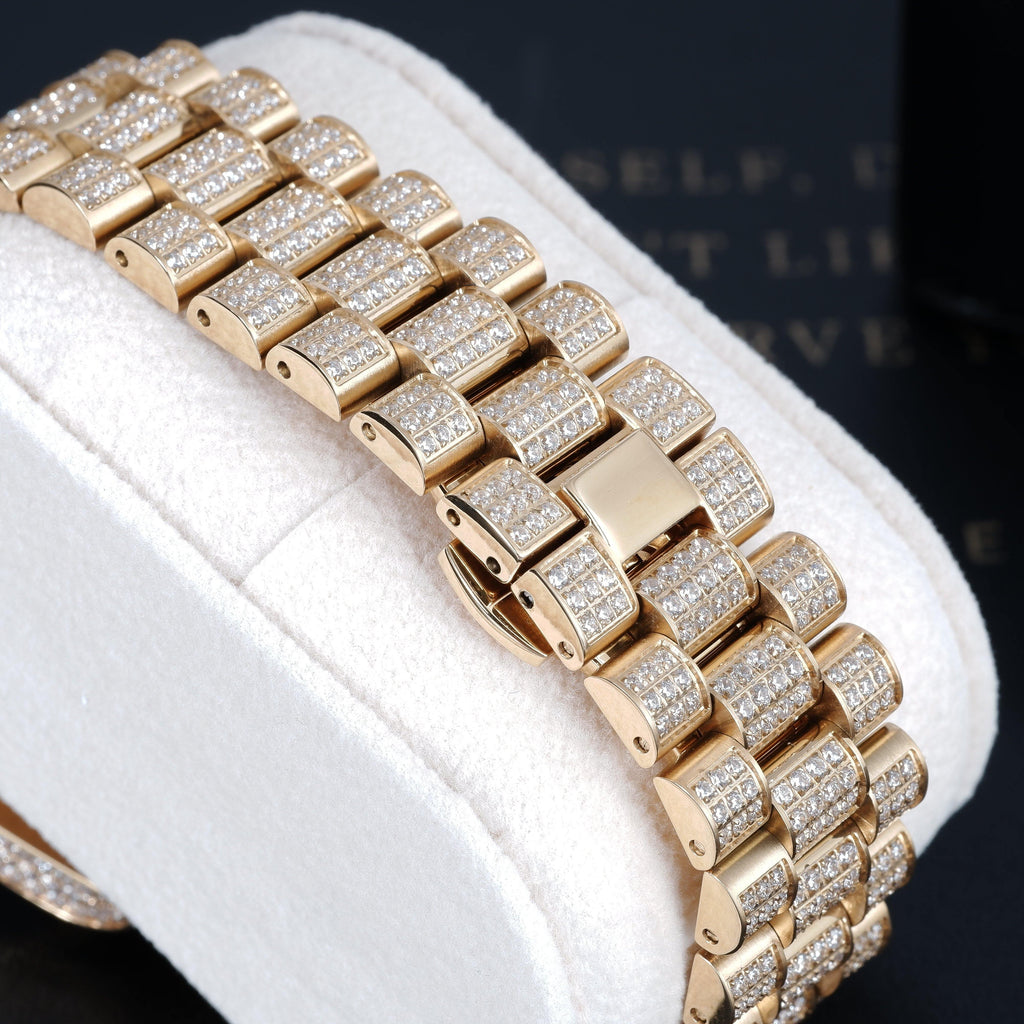 GUU Iced Watch White Dial in Gold - The GUU Shop